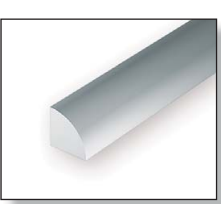 Quarter Round 14” (35 Cm) Length - Opaque White Polystyrene