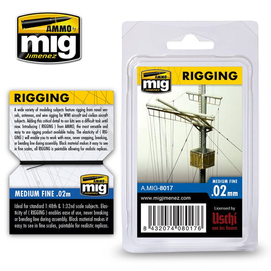 8017 Ammo by MIG - Accessories - Rigging Medium Fine 0.02mm