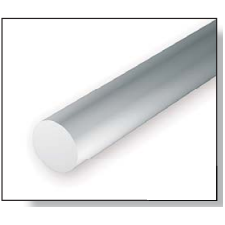 Round Rod 14” (35 cm) Length - Opaque White Polystyrene