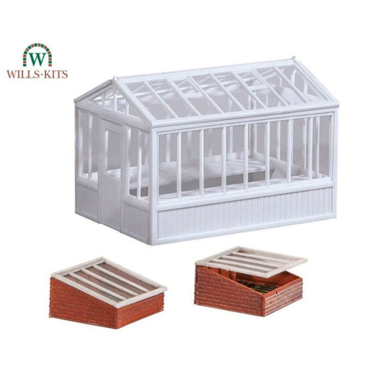 SS20 Wills OO Scale Scenic Series Kit Greenhouse & Cold Frames