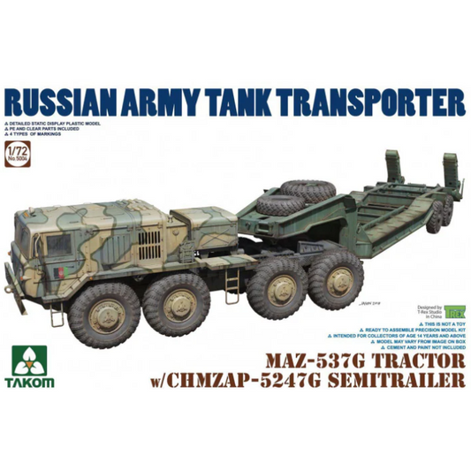 5004 Takom 1/72 MAZ-537G Tractor w/ CHMZAP-5247G Semitrailer