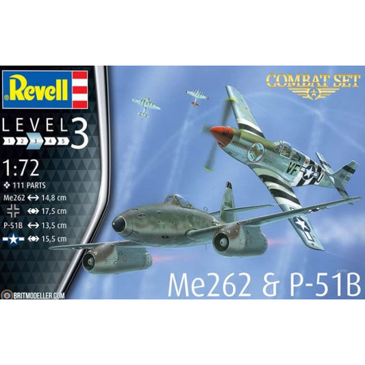 03711 Revell 1/72 Combat Set ME-262 VS P51-D Mustang
