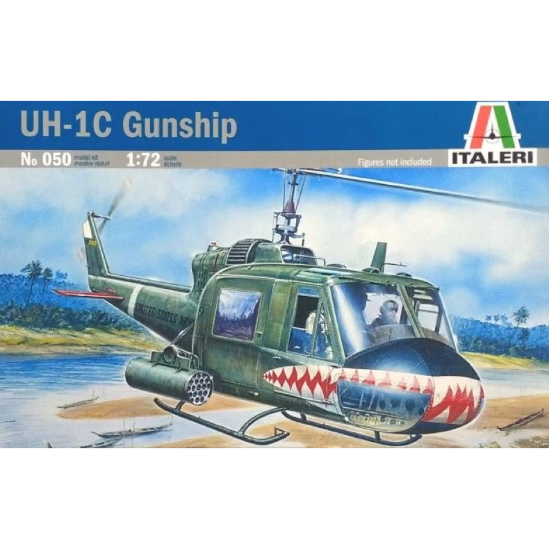 050 Italeri 1/72 Uh-1C Gunship Helicopter