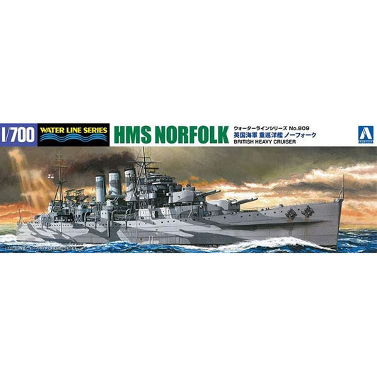 05670 Aoshima 1/700 Hms British Heavy Cruiser Norfolk