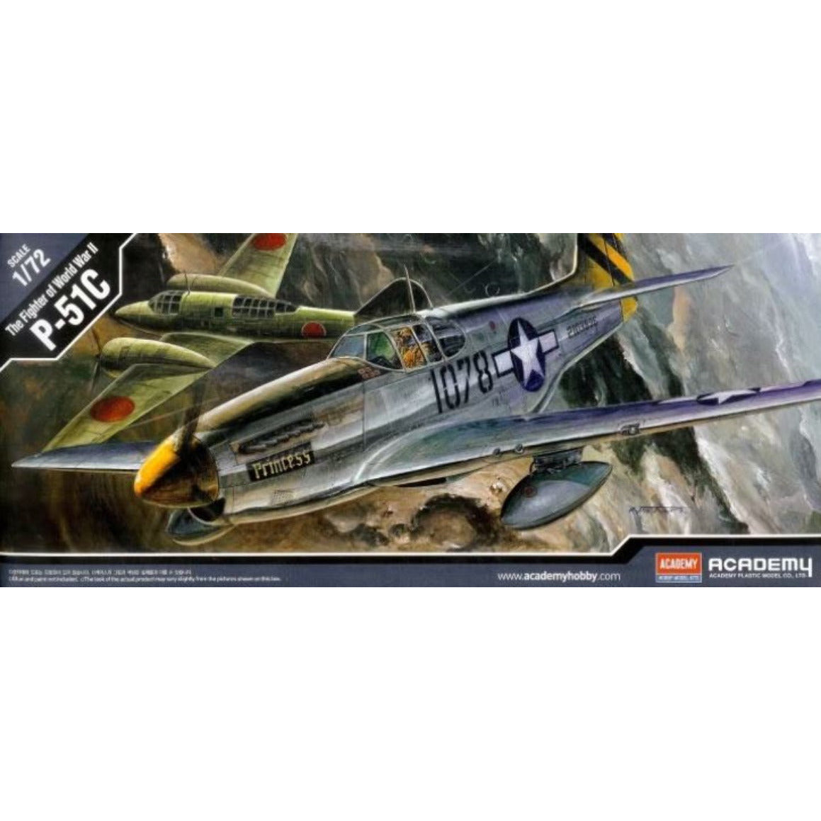 Injection Model Kit 12441 Academy 1/72 P51C Mustang – Injection Models Now