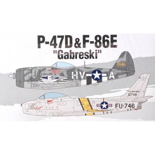 12530 Academy 1/72 P-47D & F-86E "Gabreski" Le