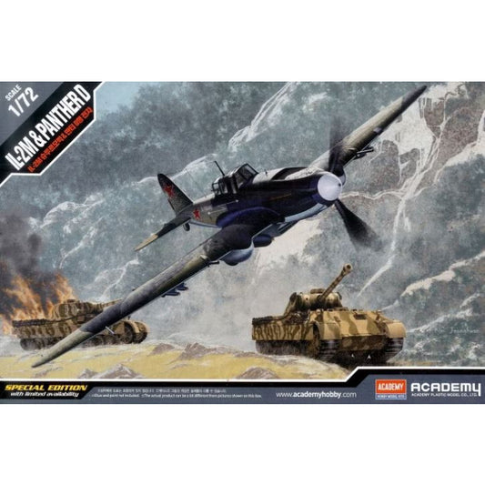 12538 Academy 1/72 IL-2M & Panther D Tank