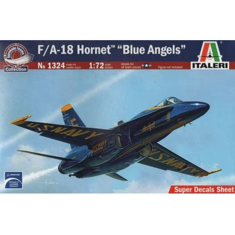 Injection Model Kit Italeri 1/72 F/A - 18 Hornet ''Blue Angels'' 1324 – Injection Models Now