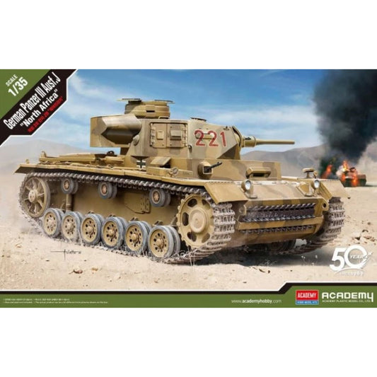 13531 Academy 1/35 German Panzer III Ausf "Nth Africa"