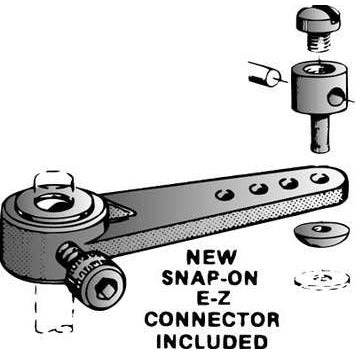 155 BU-BRO 1-1/4" Nylon Steering Arm Assembly