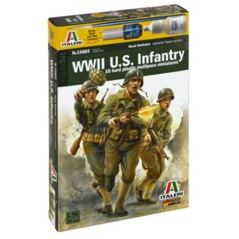15603 Italeri 1/56 Warlord Games WWII U.S. Infantry (28mm)