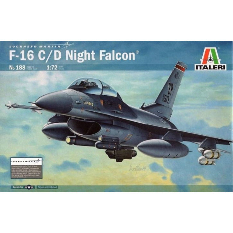 Injection Model Kit Italeri 1/72 F16C/D Falcon 188 – Injection Models Now