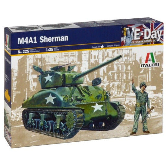 Injection Model Kit 225 Italeri 1/35 Sherman M4A1 – Injection Models Now