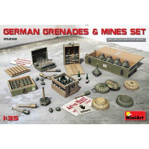 35258 Miniart German Grenades & Mines Set