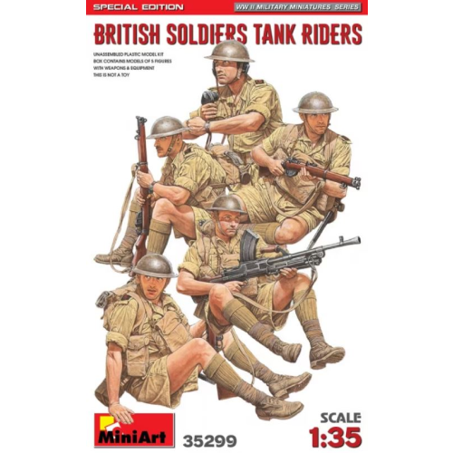 35299 Miniart 1/35 British Soldiers Riding Tank