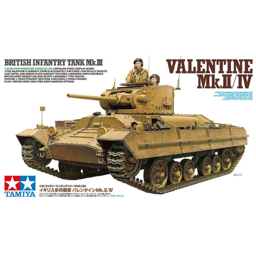 35352 Tamiya 1/35 British Infantry Tank Mk.III Valentine Mk.II/IV