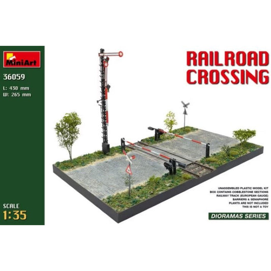 36059 Miniart 1/35 Railroad Crossing