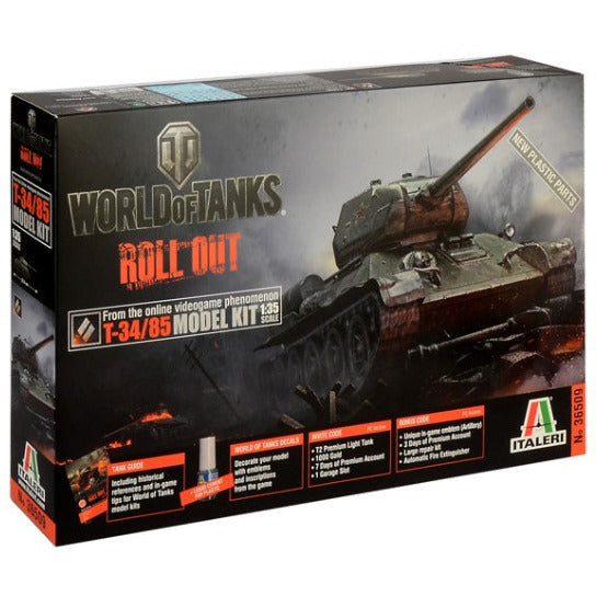37509 Italeri 1/35 World of Tanks Russian T34/85 – Injection Models Now