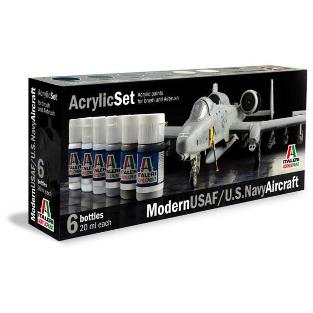 431AP Italeri/Vallejo Paint - Modern USAF/U.S. Navy Aircraft - 6 Pcs