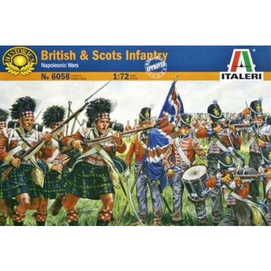 6058 Italeri 1/72 British & Scots Infantry Napoleonic Wars