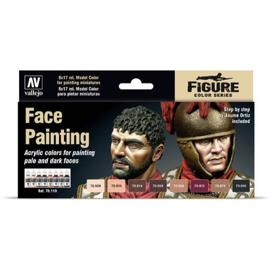 70119 Vallejo Face Painting Model Colour Set (8)