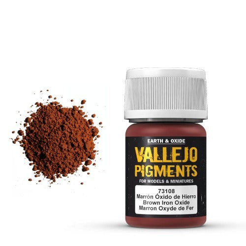 73108 Vallejo Pigment Brown Iron Oxide 30ml