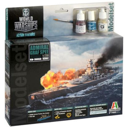 74003 Italeri 1/720 Model Set ADMIRAL GRAF SPEE