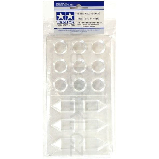 87125 Tamiya 15 Well Palette pk of 5