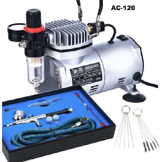 AC-120 Fengda Standard Mini Compressor with Gun and Tools