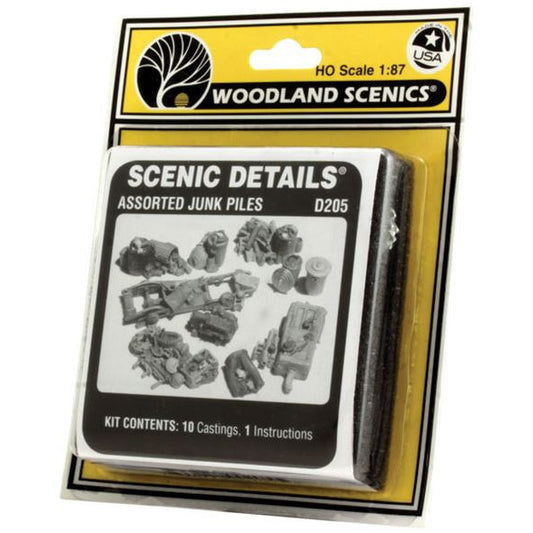 D205 Woodland Scenics Assorted Junk Piles Ho Scale