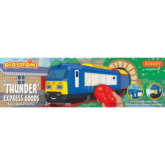 R9314 Hornby Playtrains Thunder Battery Operated Train Pack