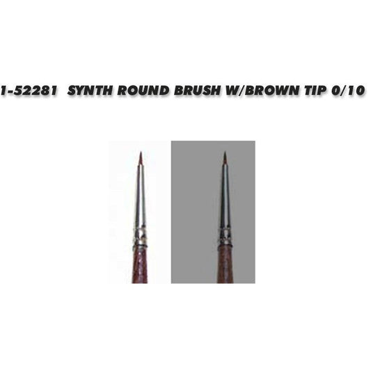 52281 Italeri Synth Round Brush W/Brown Tip 0/10