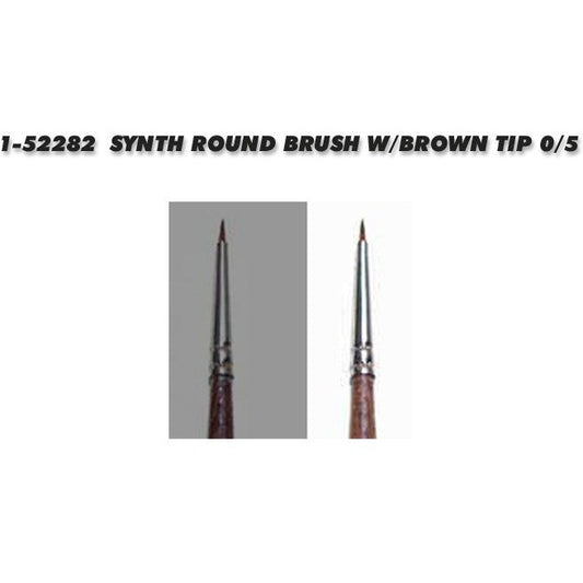 52282 Italeri Synth Round Brush W/Brown Tip 0/5