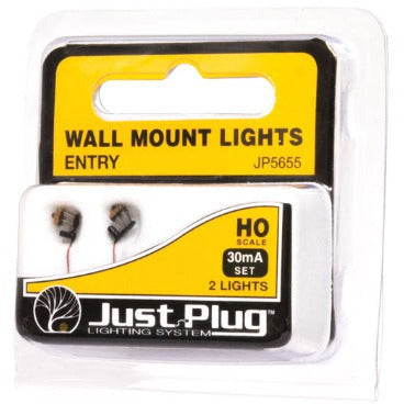 JP5655 Woodland Scenics Ho Scale Entry Wall Mount Lights