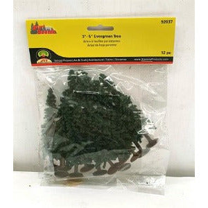 92037 JTT 75-100mm Evergreen Trees (12)