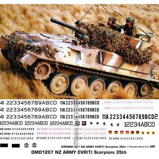 OMD1207 1/35 NZ Army CVR(T) Scorpions