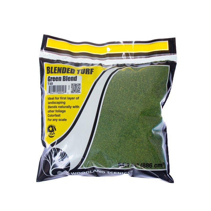 T49 Woodland Scenics Green Blend Turf