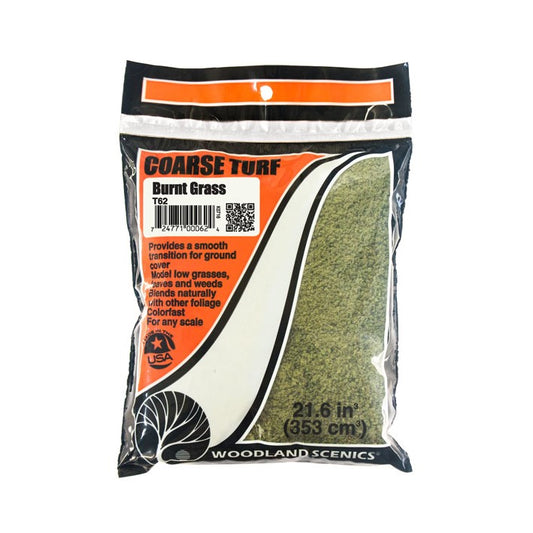 T62 Woodland Scenics Burnt Grass Course Turf