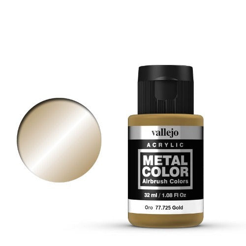  77725 Vallejo Metal Colour 725 32ml Gold