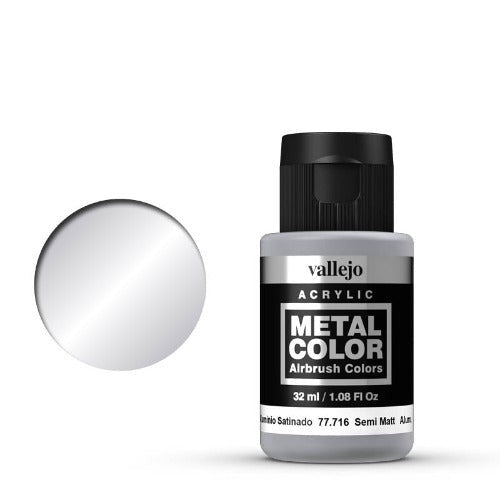 77716 Vallejo Metal Colour 716 32Ml Semi Matt Aluminium