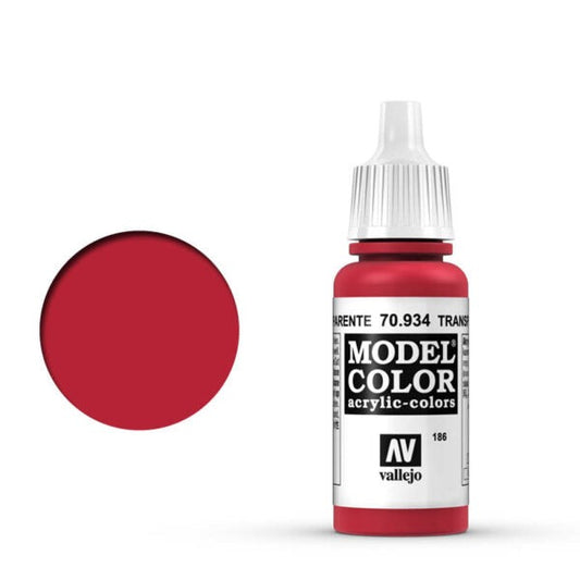 186 Vallejo Transparent Red 17ml