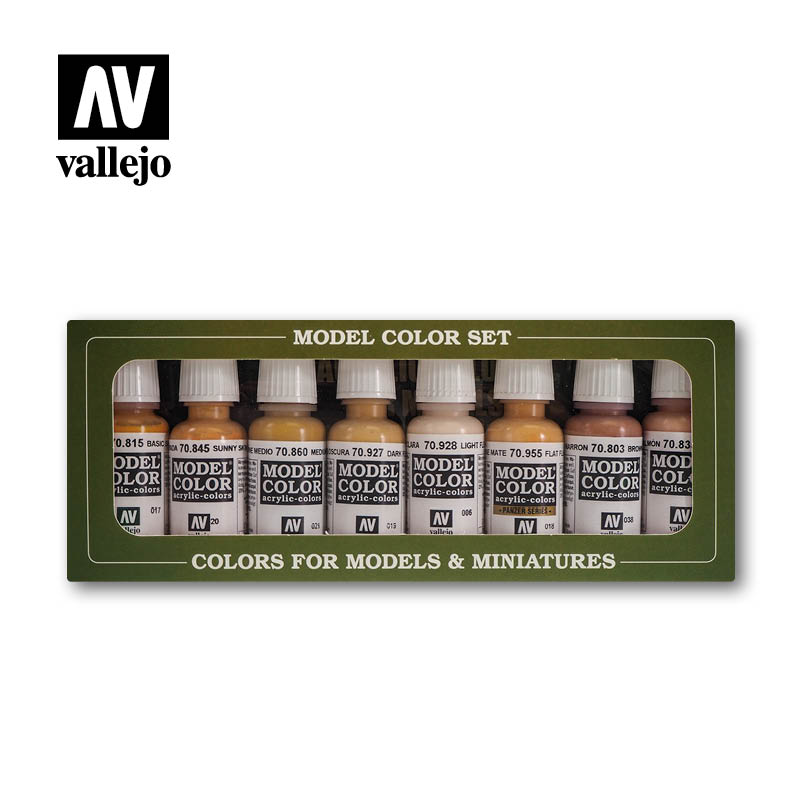 70124 Vallejo Face and Skintones Paint Set