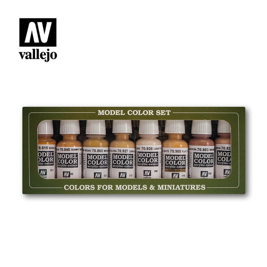 70124 Vallejo Face and Skintones Paint Set