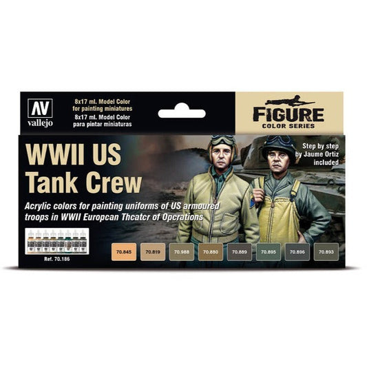 70186 Vallejo WII US Tank Crew Set (8)